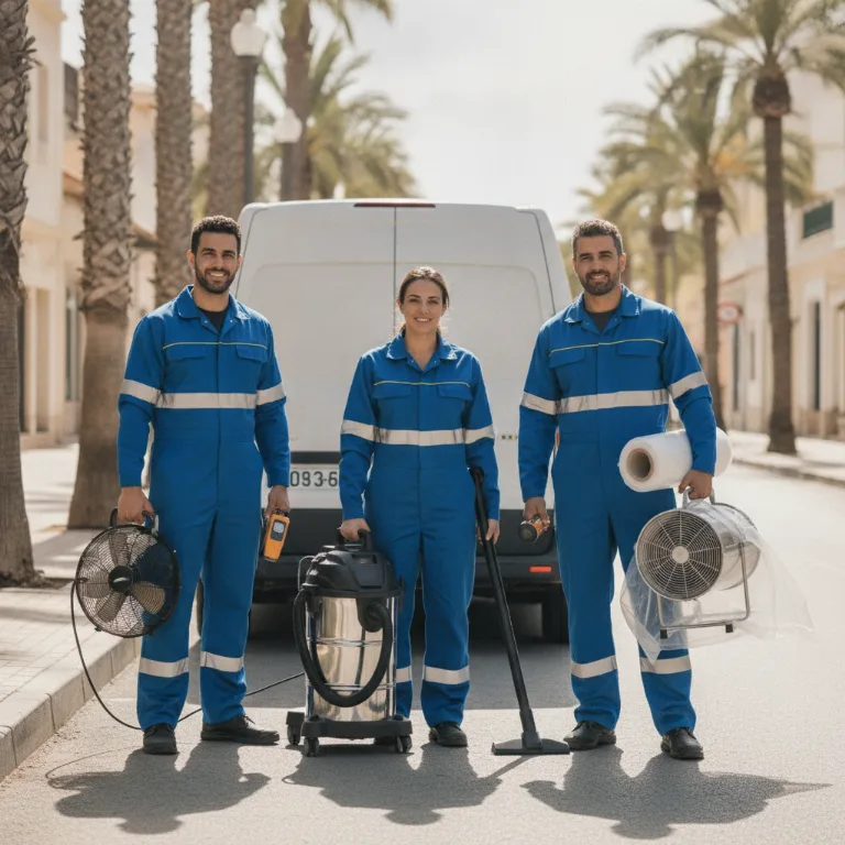 Restauración de Daños Por Agua equipo en Almansa